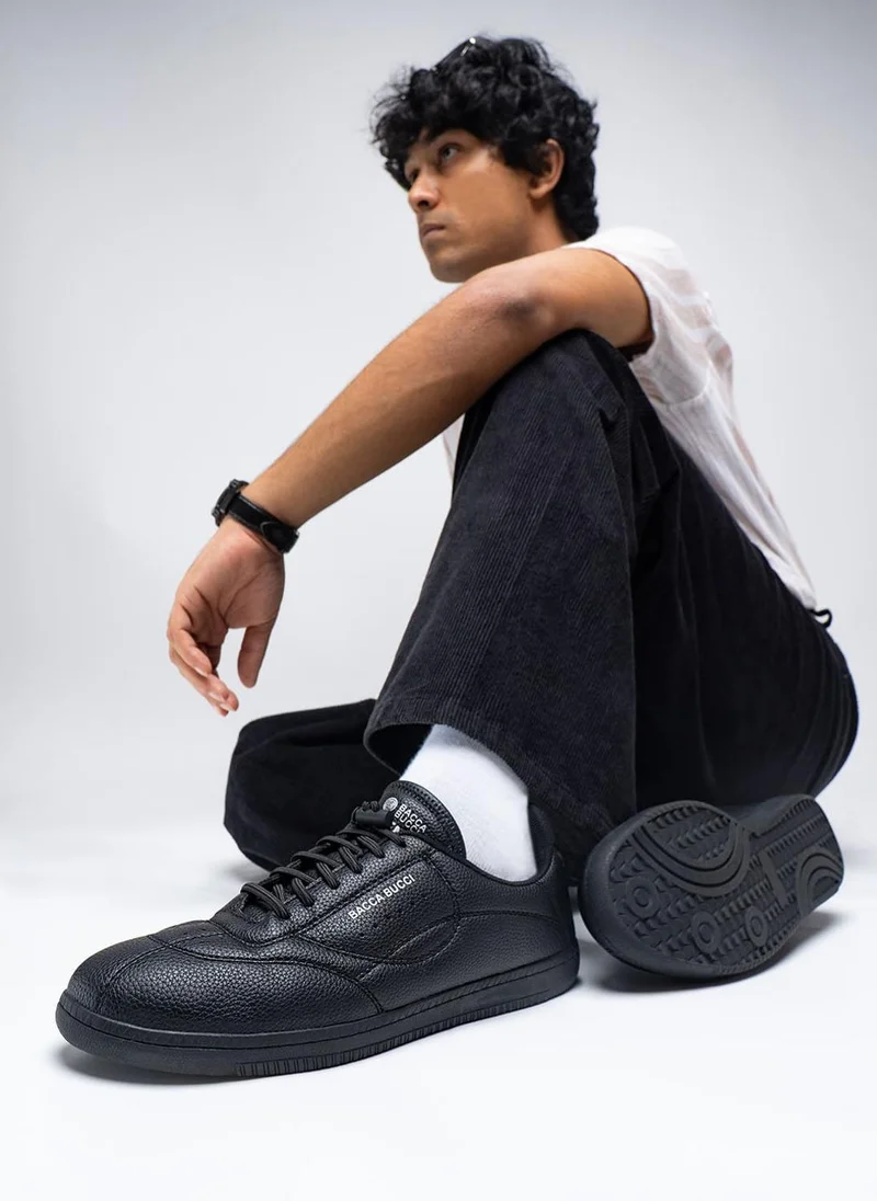 Bacca Bucci Shadow Black ESSENCE | Ortholite Insole & Elastic Laces for Men | Best Price UAE